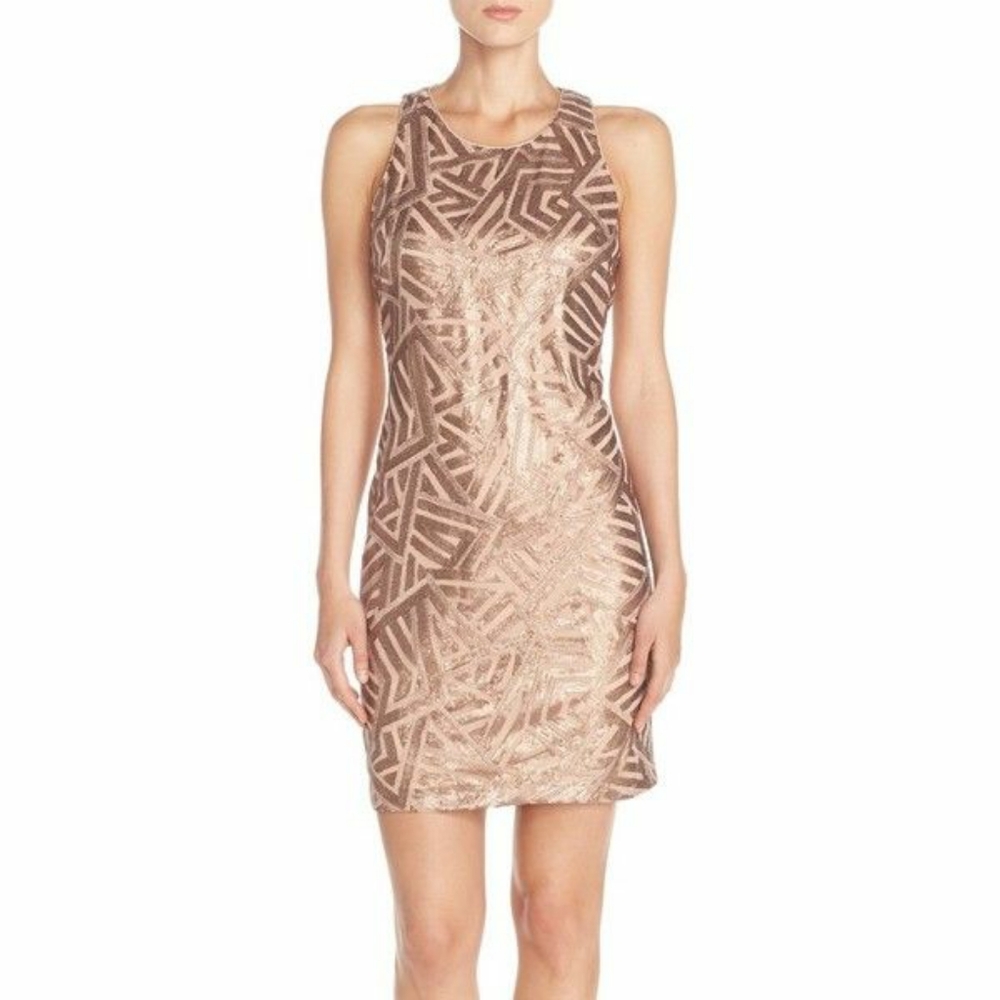 Vince Camuto Metallic cocktail dress